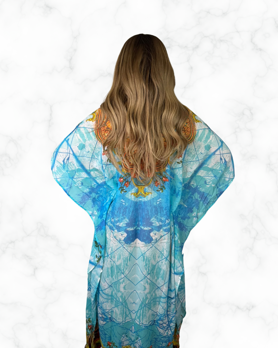 Boho Chic Printed Maxi Kaftan