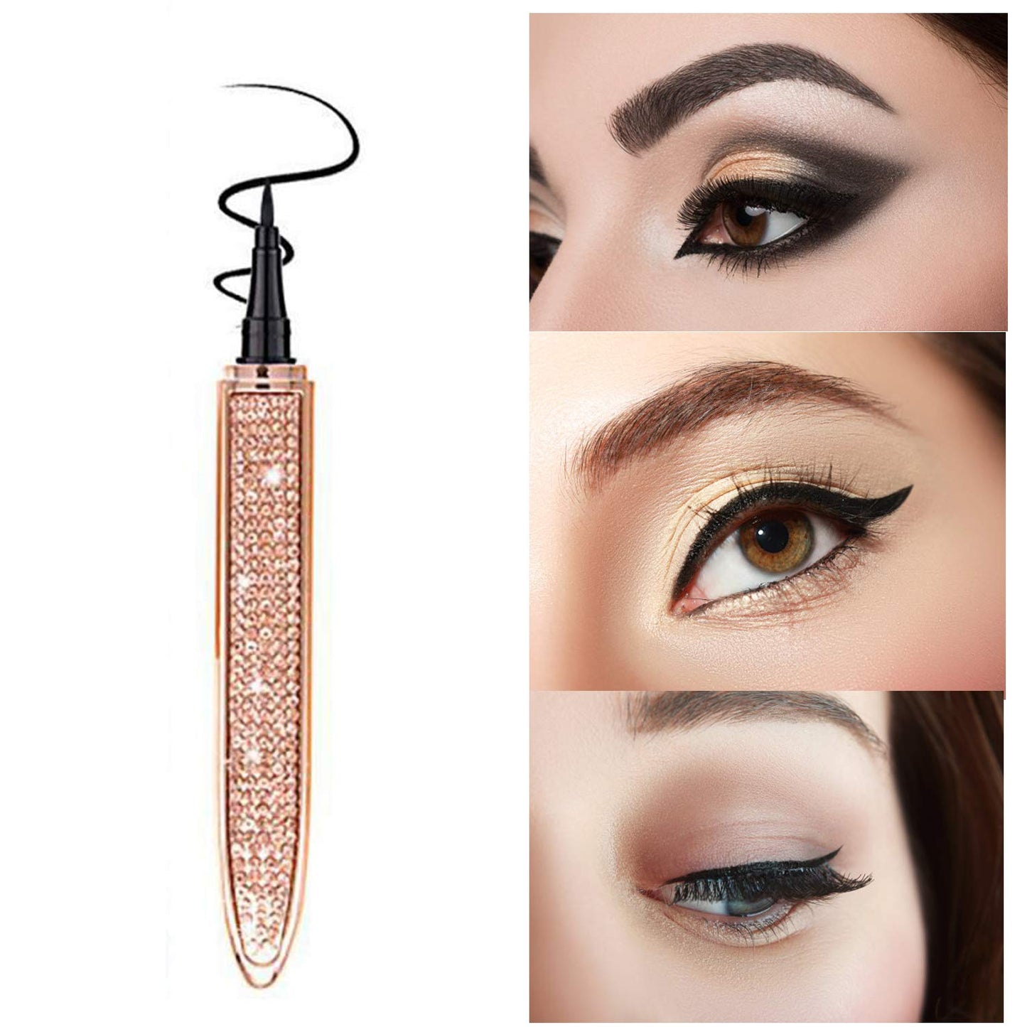 Black Magic Eyeliner Glue Pen – Waterproof 2-in-1 Lash Adhesive & Precision Eyeliner for Effortless, Long-Lasting Lashes